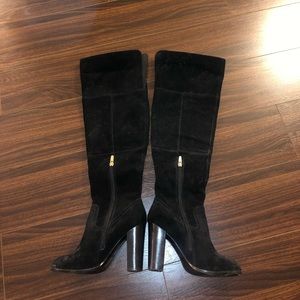 BLACK KNEE HIGH BOOTS